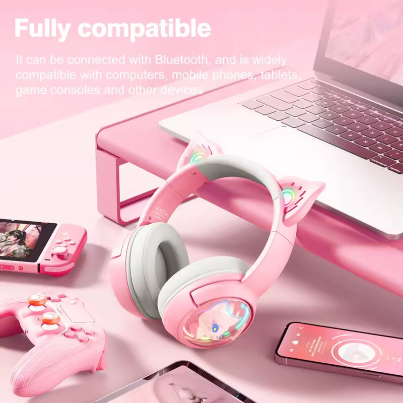 🎀 Fone de Ouvido Gamer Rosa com Orelhas – Bluetooth, Cancelamento de Ruído e Microfone 🎧🐱

Dê um toque fofo e poderoso à sua experiência de áudio com o Fone de Ouvido Gamer Rosa com Orelhas! Perfeito para jogo