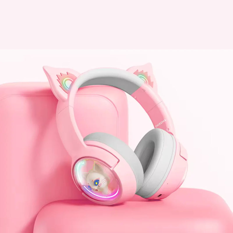 🎀 Fone de Ouvido Gamer Rosa com Orelhas – Bluetooth, Cancelamento de Ruído e Microfone 🎧🐱

Dê um toque fofo e poderoso à sua experiência de áudio com o Fone de Ouvido Gamer Rosa com Orelhas! Perfeito para jogo