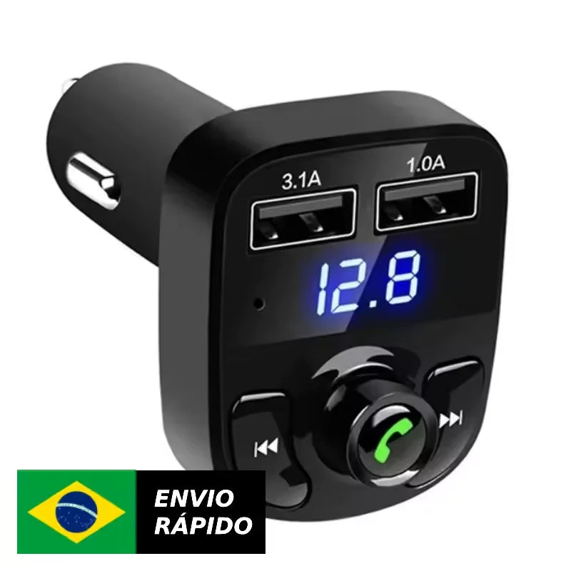 X8 Kit Hands-Free Bluetooth para Carro 🚗🔊

Transforme suas viagens com o X8 Transmissor FM Bluetooth! Com conexão rápida e estável, ele permite que você atenda chamadas sem usar as mãos, ouça suas músicas favorit