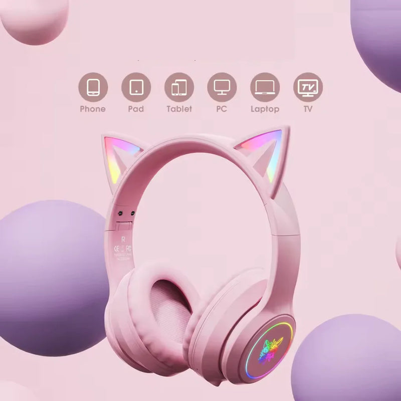 🎀 Fone de Ouvido Gamer Rosa com Orelhas – Bluetooth, Cancelamento de Ruído e Microfone 🎧🐱

Dê um toque fofo e poderoso à sua experiência de áudio com o Fone de Ouvido Gamer Rosa com Orelhas! Perfeito para jogo