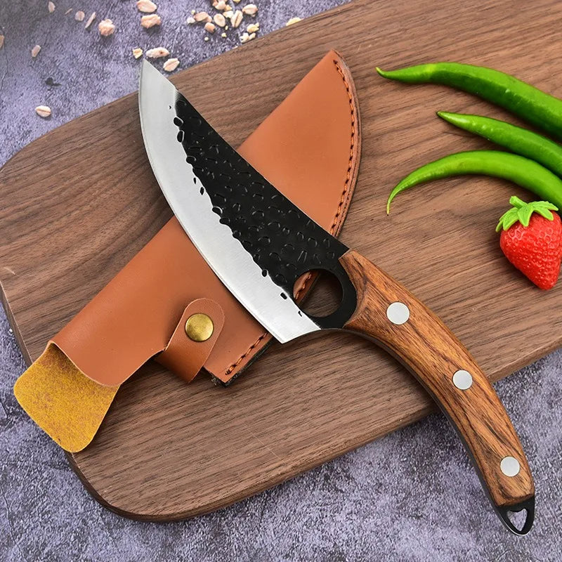 Faca Multiuso Forjada com Padrão de Martelo - Faca de Desossa, Faca de Carne, Faca de Corte para Butchering e Slicing

Transforme sua experiência na cozinha com a nossa Faca Multiuso Forjada. Ideal para quem busca desempenh