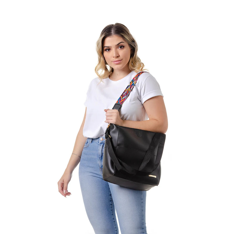 Bolsa Feminina de Ombro Grande Sacola Com Alça Modelo Peruana Lançamento